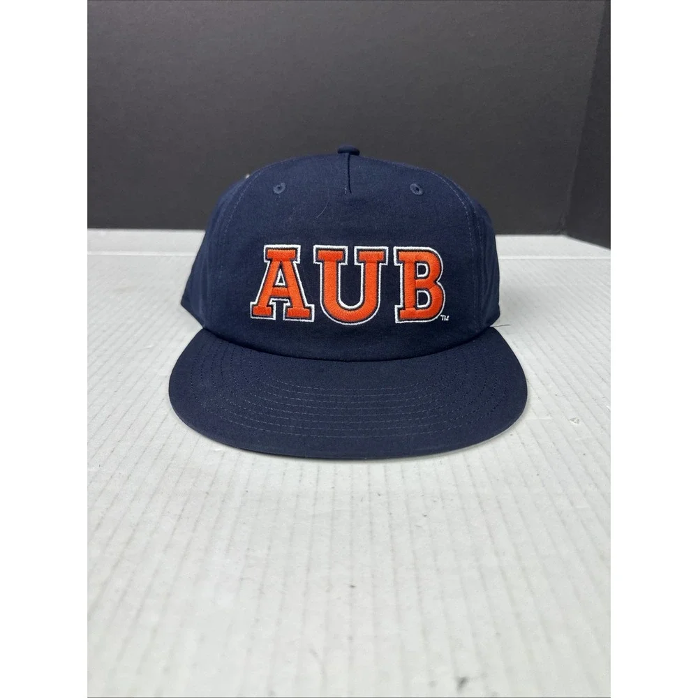 NEW UA Auburn University Tigers Navy Blue Embroidered Logo Snapback The Game